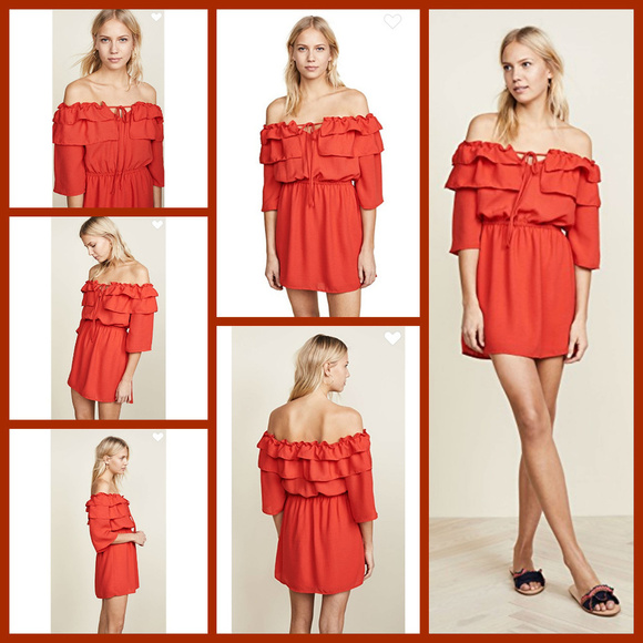 💕JACK BY BB DAKOTA Tiered Off The Shoulder Dress - Picture 3 of 7